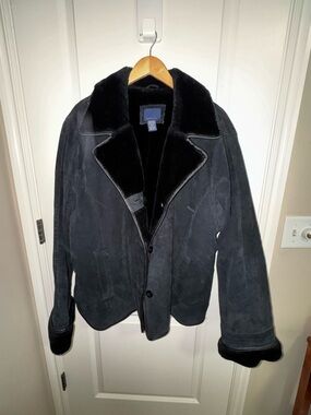 Venezia Leather & Faux Shearling Coat